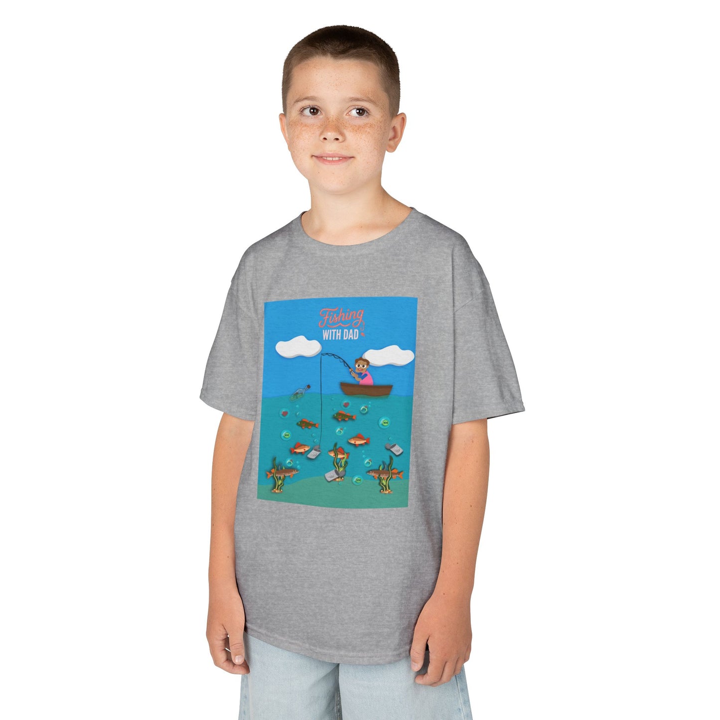Kids Unisex "Fishing with Dad" Tee