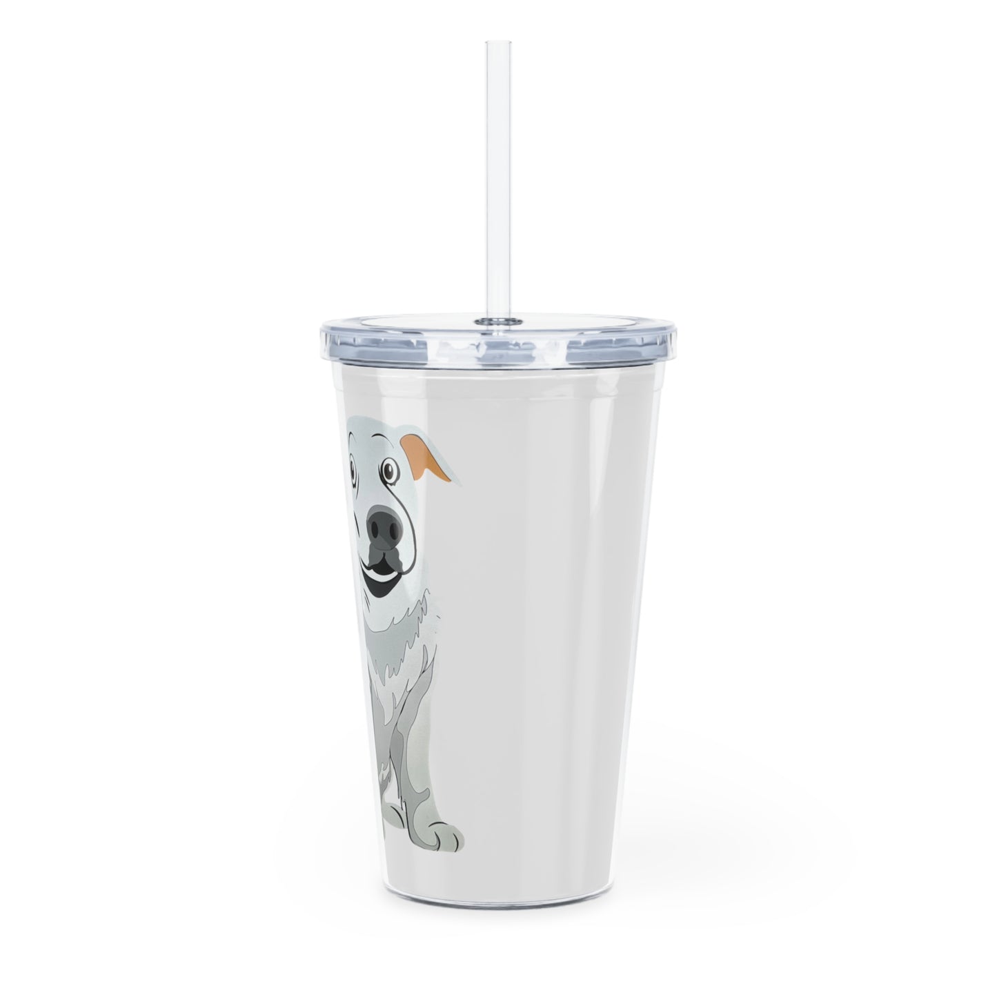 Happy Pup Tumbler with Straw