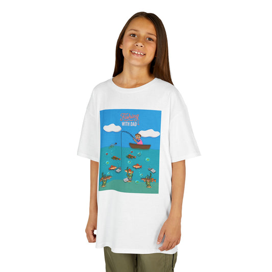 "Fishing with Dad" Kids Unisex Tee