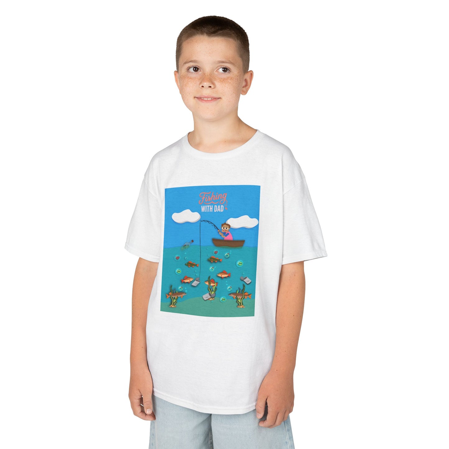 Kids Unisex "Fishing with Dad" Tee