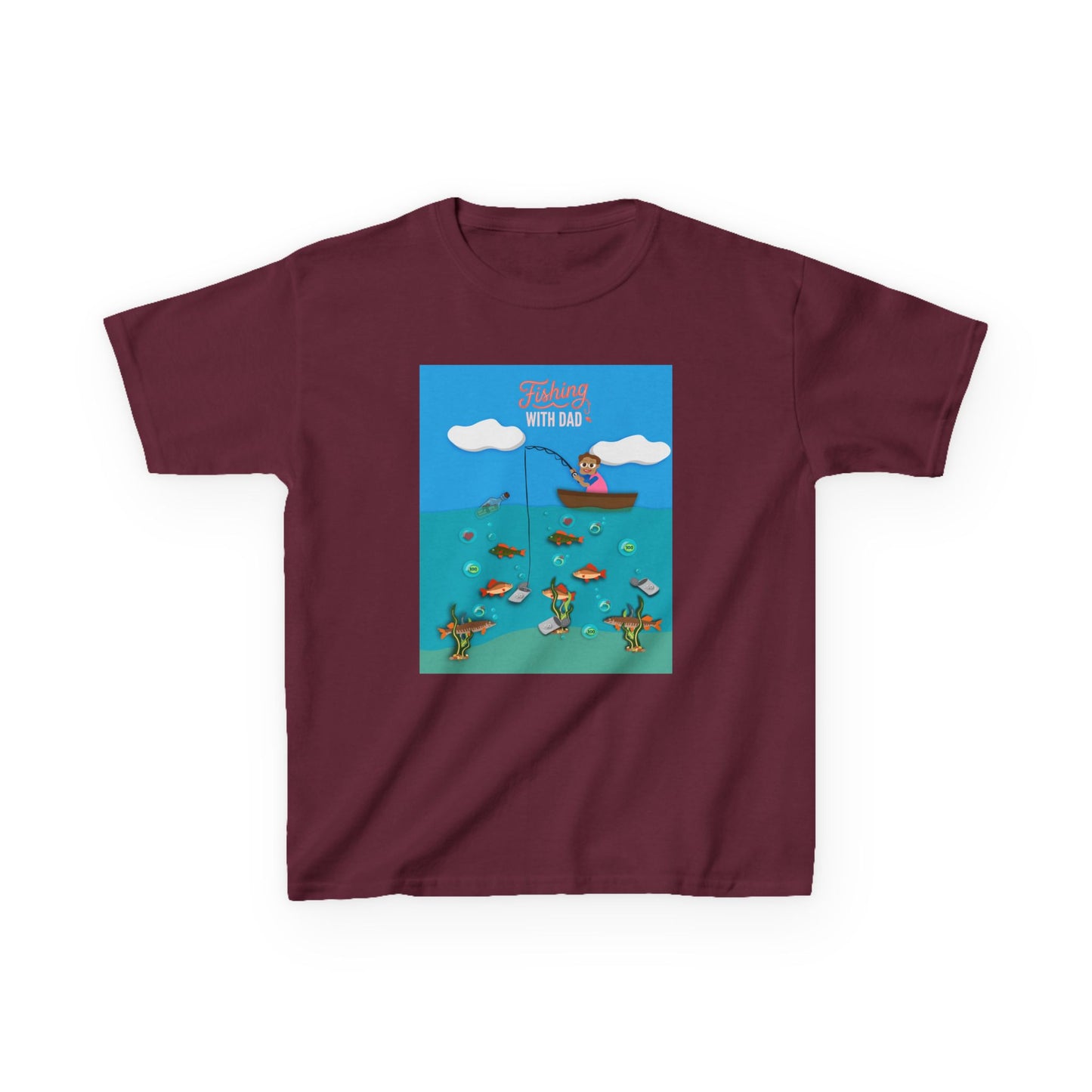 Kids Unisex "Fishing with Dad" Tee