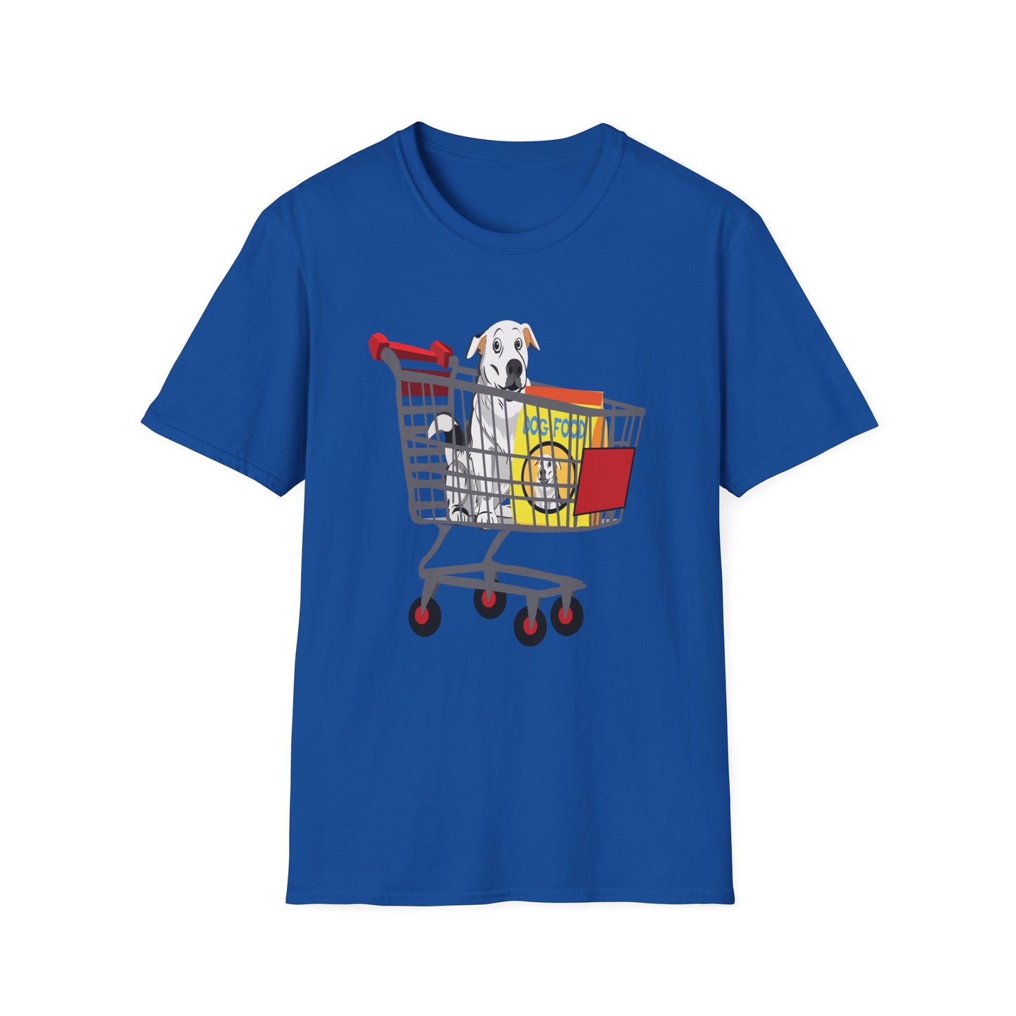 T-Shirt — Cute Puppy in Shopping Cart Graphic Tee