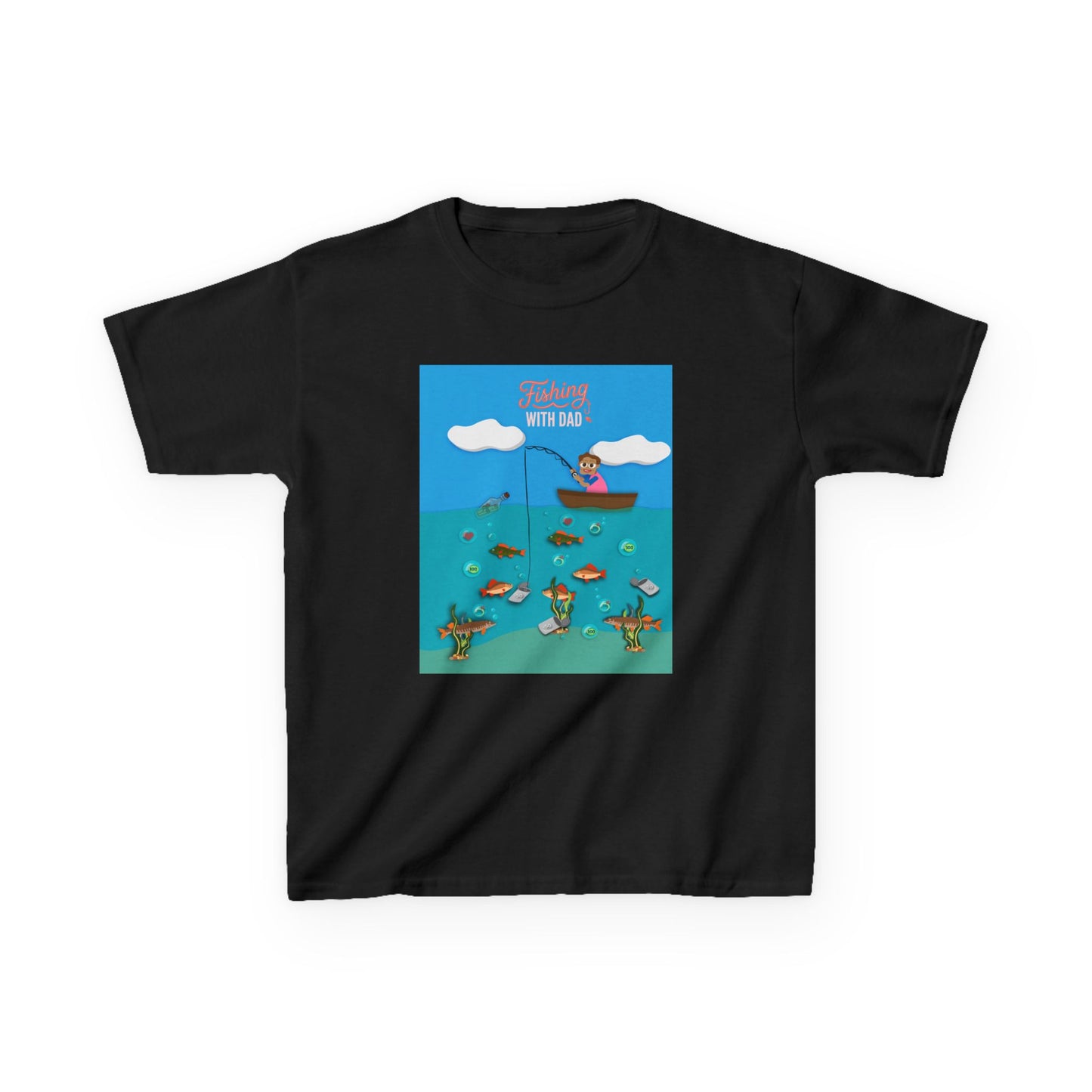 Kids Unisex "Fishing with Dad" Tee
