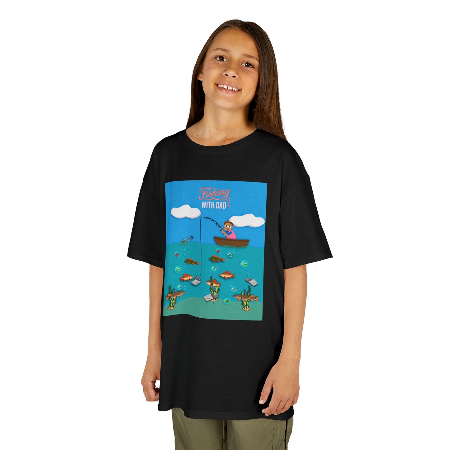 Kids Unisex "Fishing with Dad" Tee
