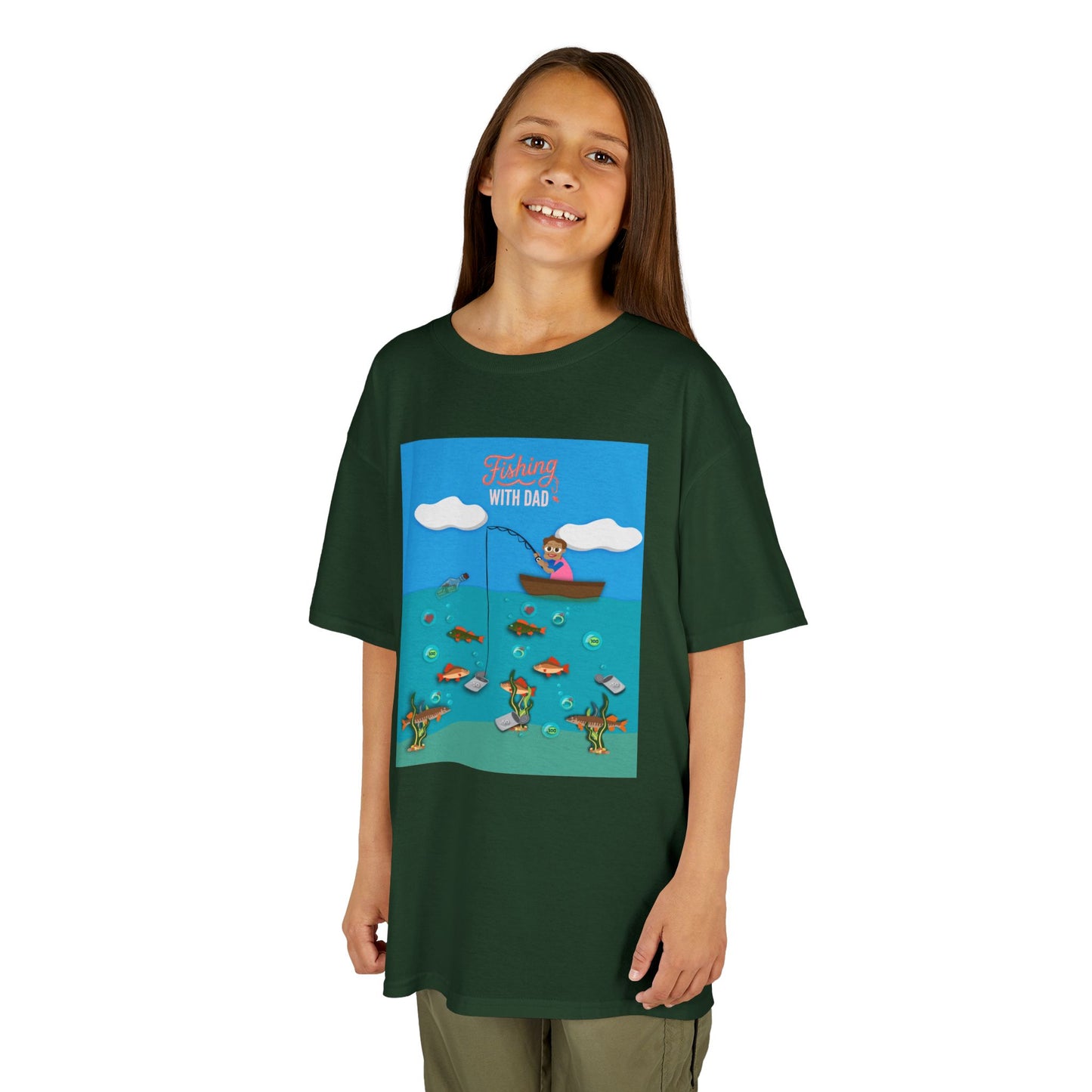 Kids Unisex "Fishing with Dad" Tee