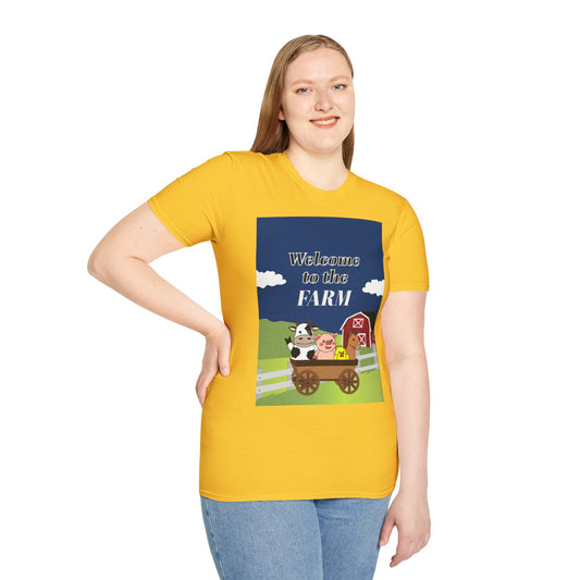 Welcome to the Farm Unisex Adult T-Shirt