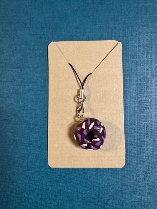 Chocolate Donut Charm  — Handcrafted Polymer Clay