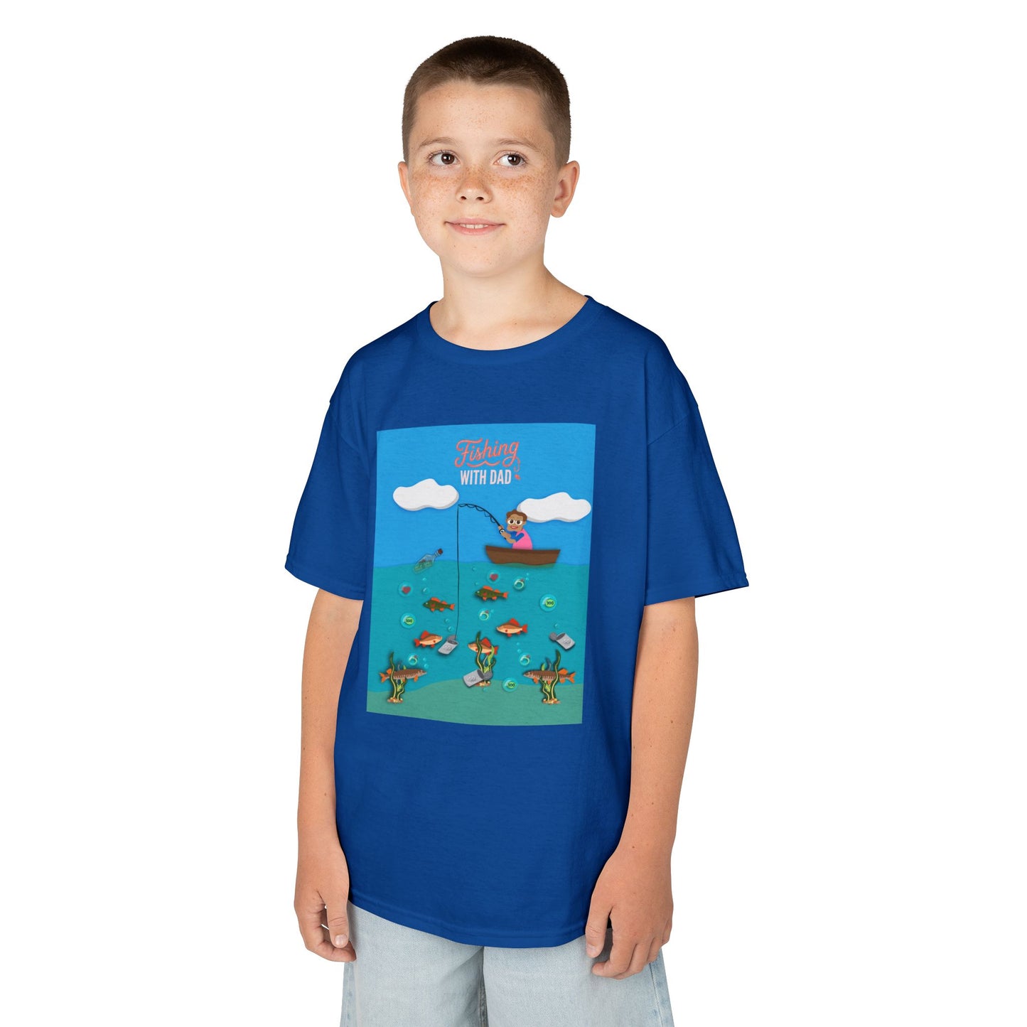 Kids Unisex "Fishing with Dad" Tee