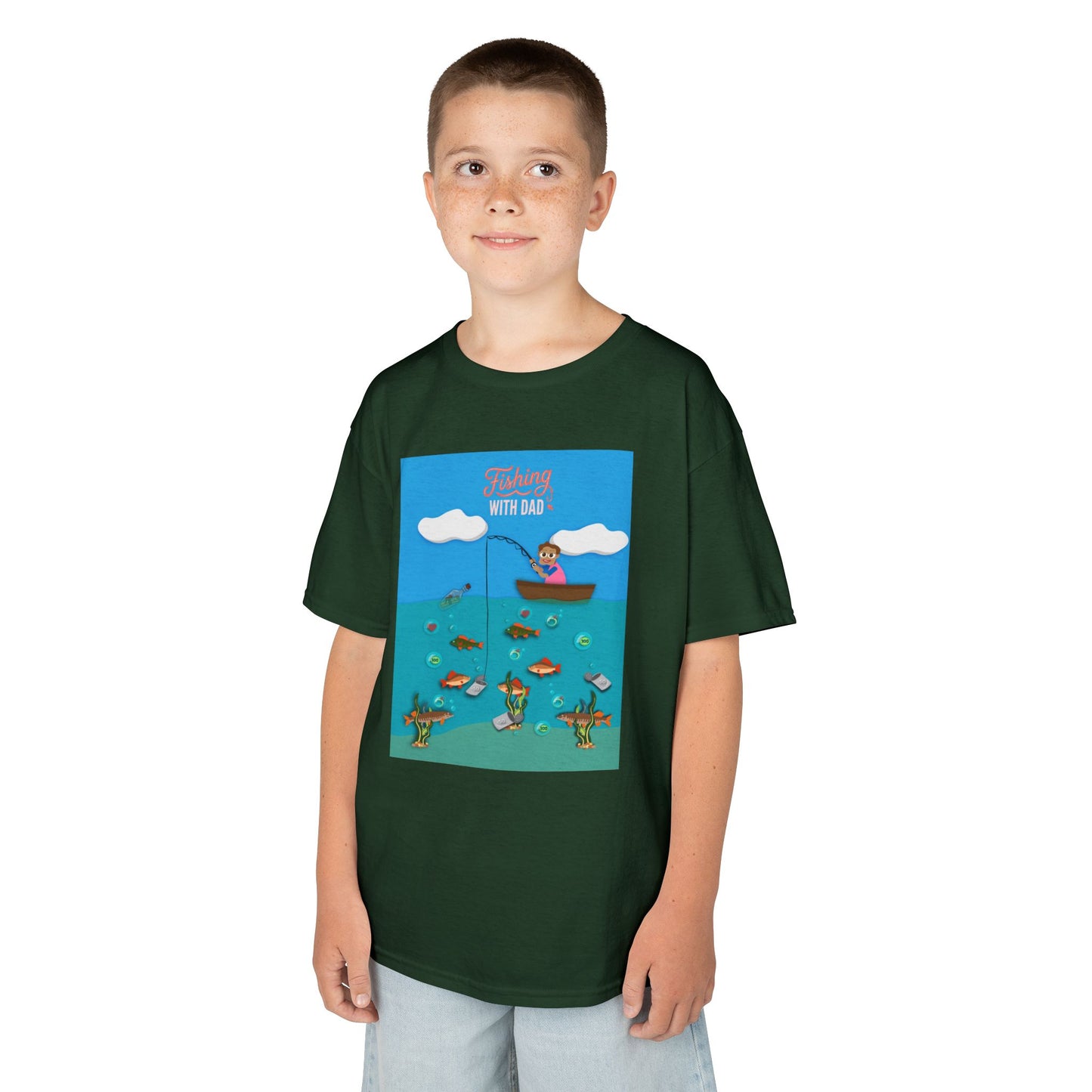 Kids Unisex "Fishing with Dad" Tee