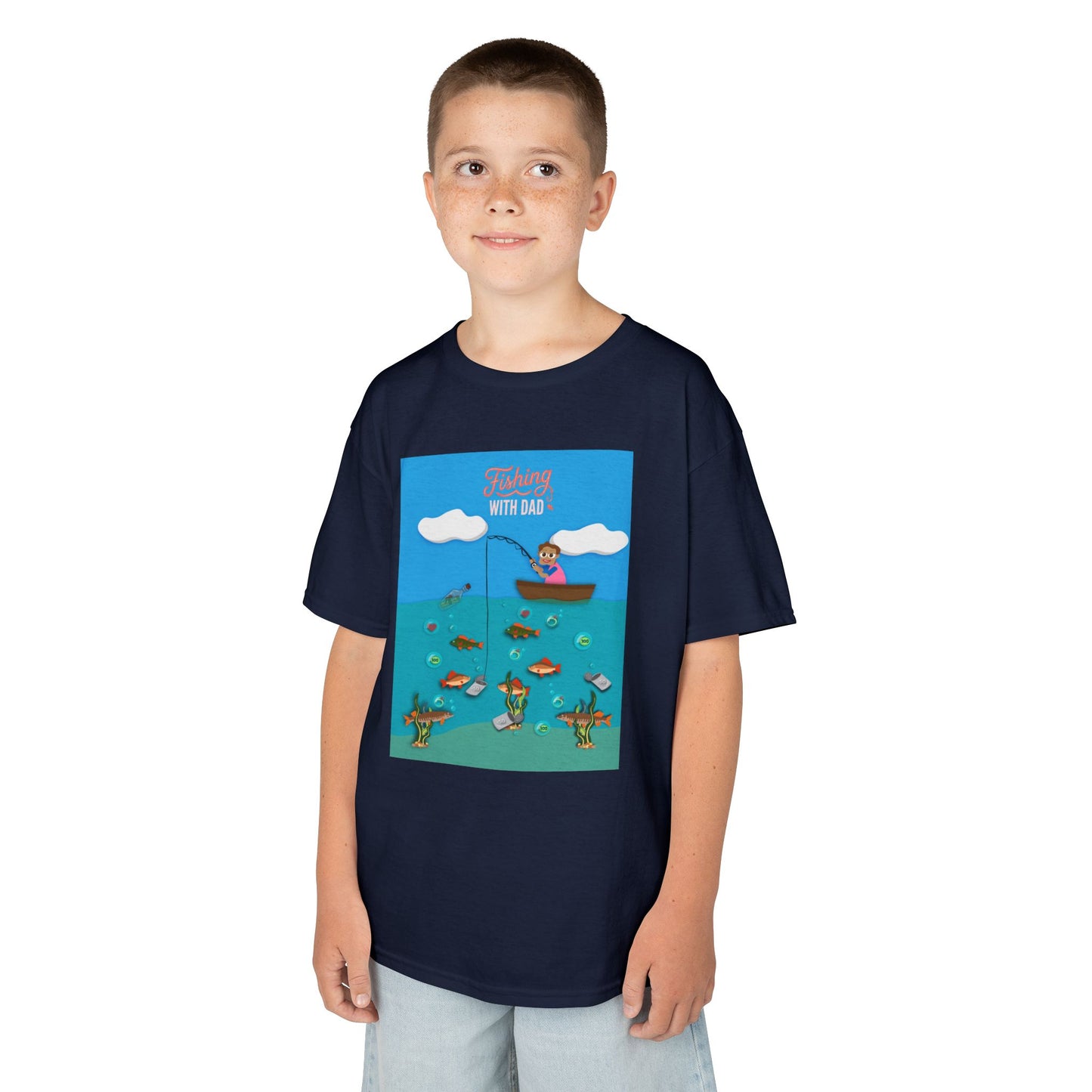 Kids Unisex "Fishing with Dad" Tee