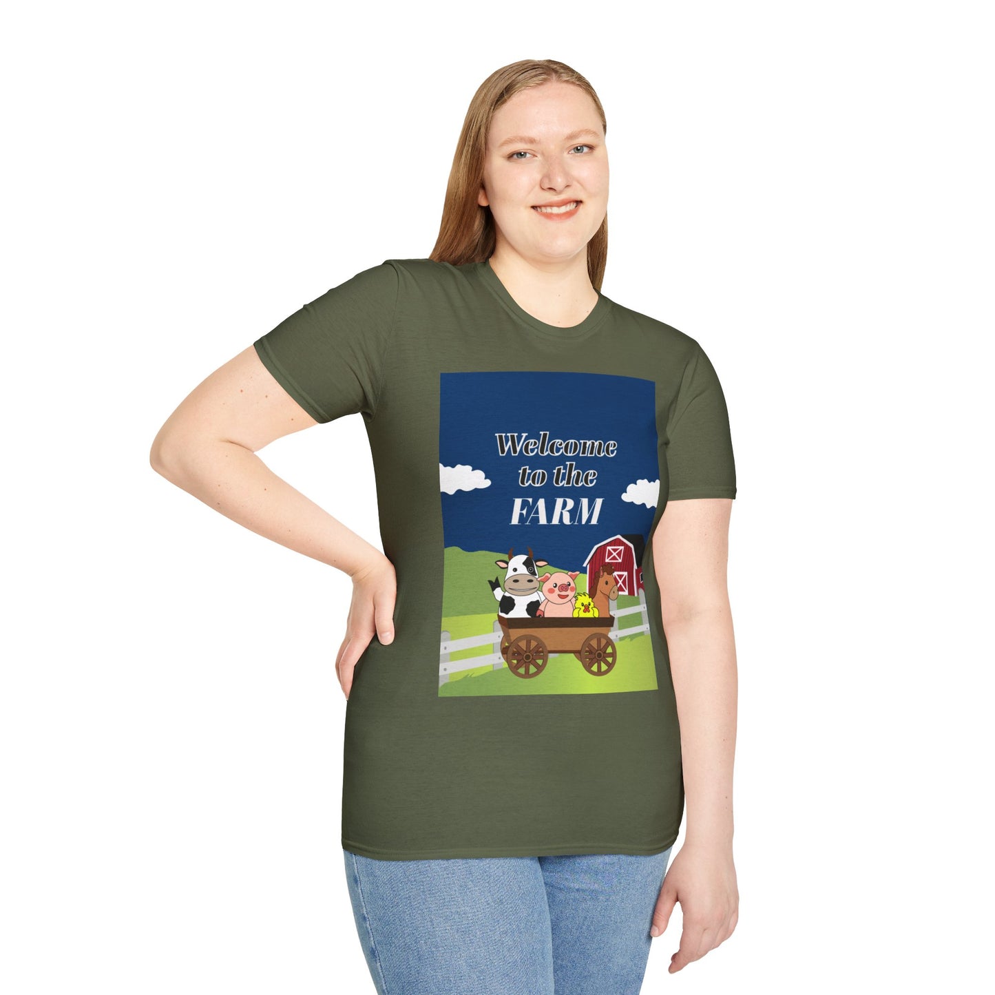 Welcome to the Farm Unisex Adult T-Shirt