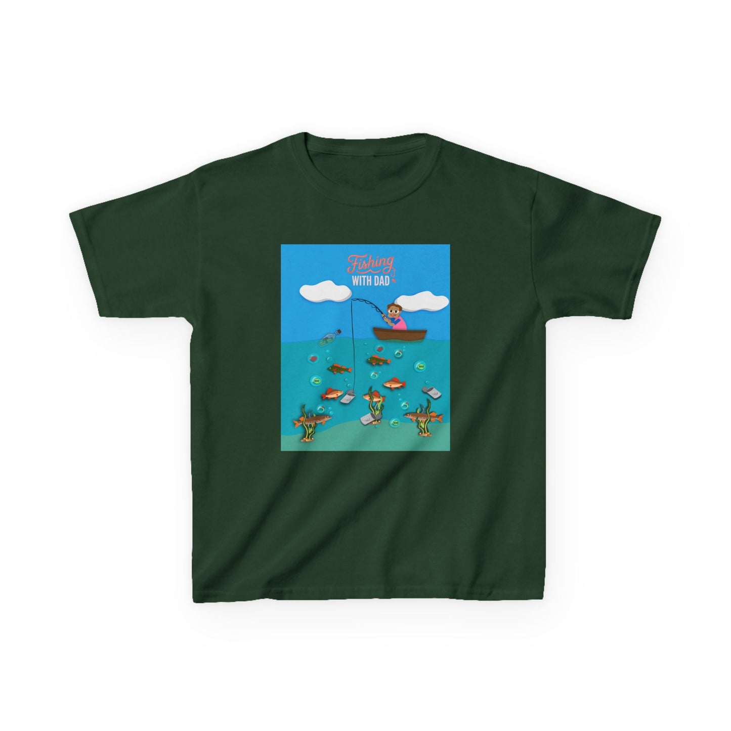 Kids Unisex "Fishing with Dad" Tee