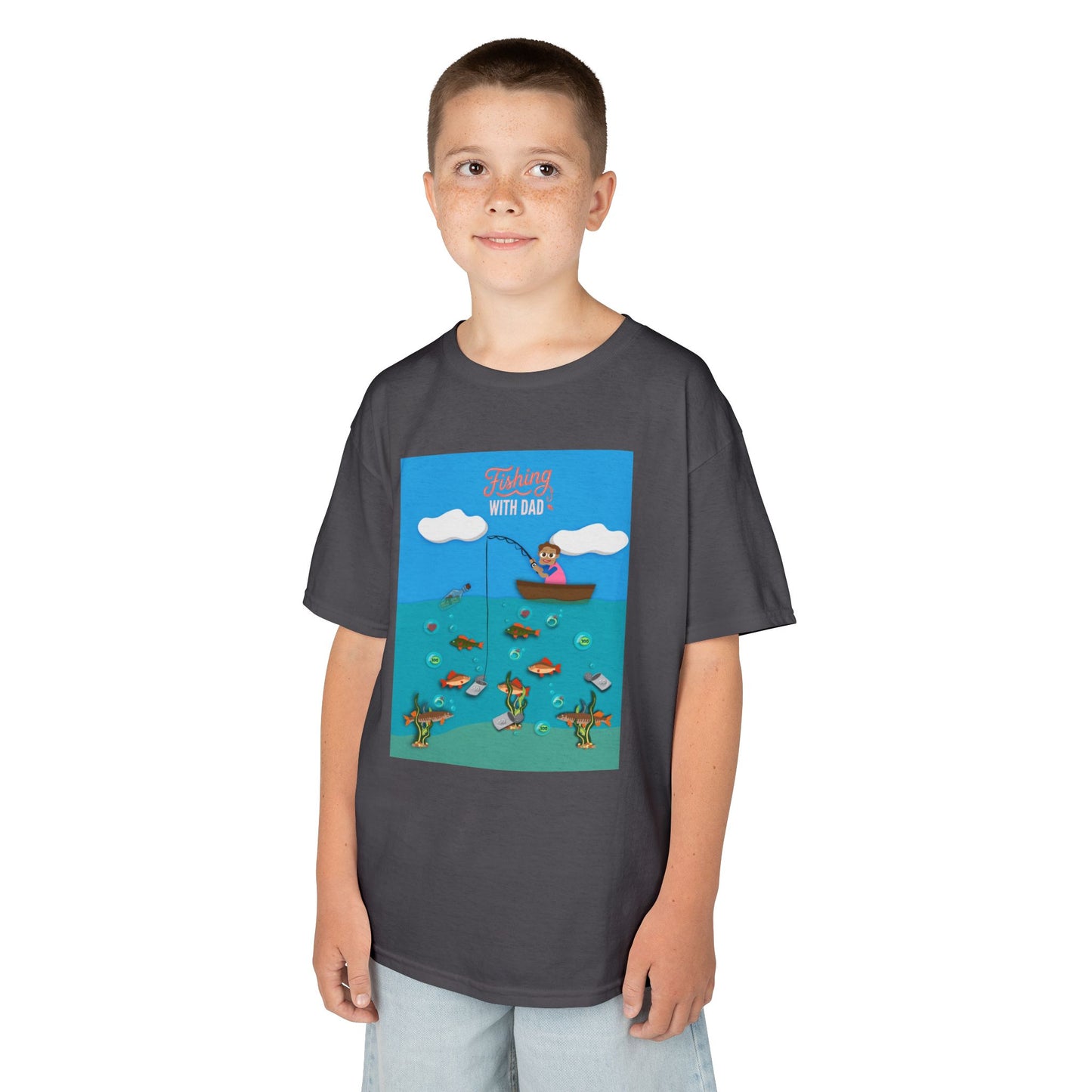 Kids Unisex "Fishing with Dad" Tee