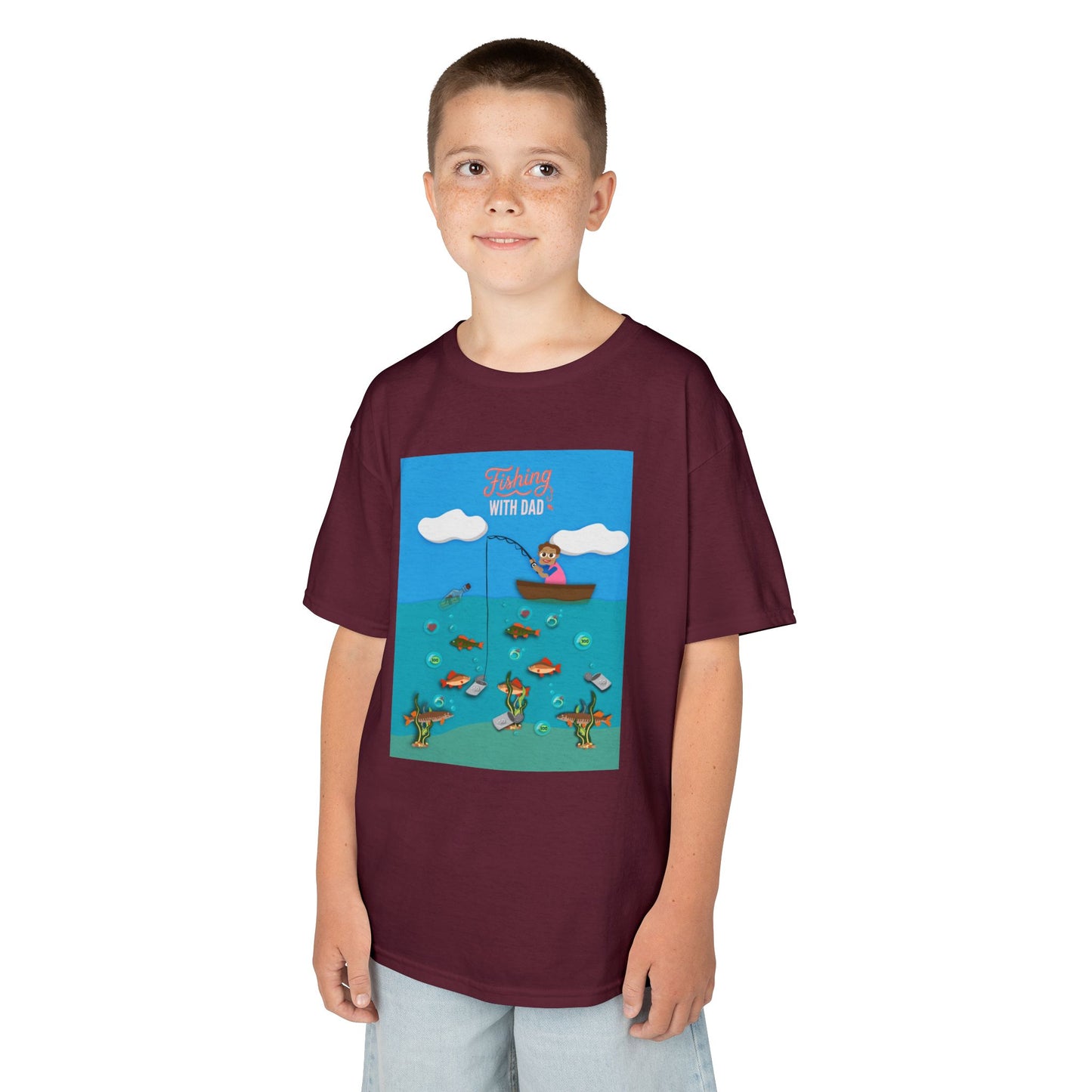Kids Unisex "Fishing with Dad" Tee