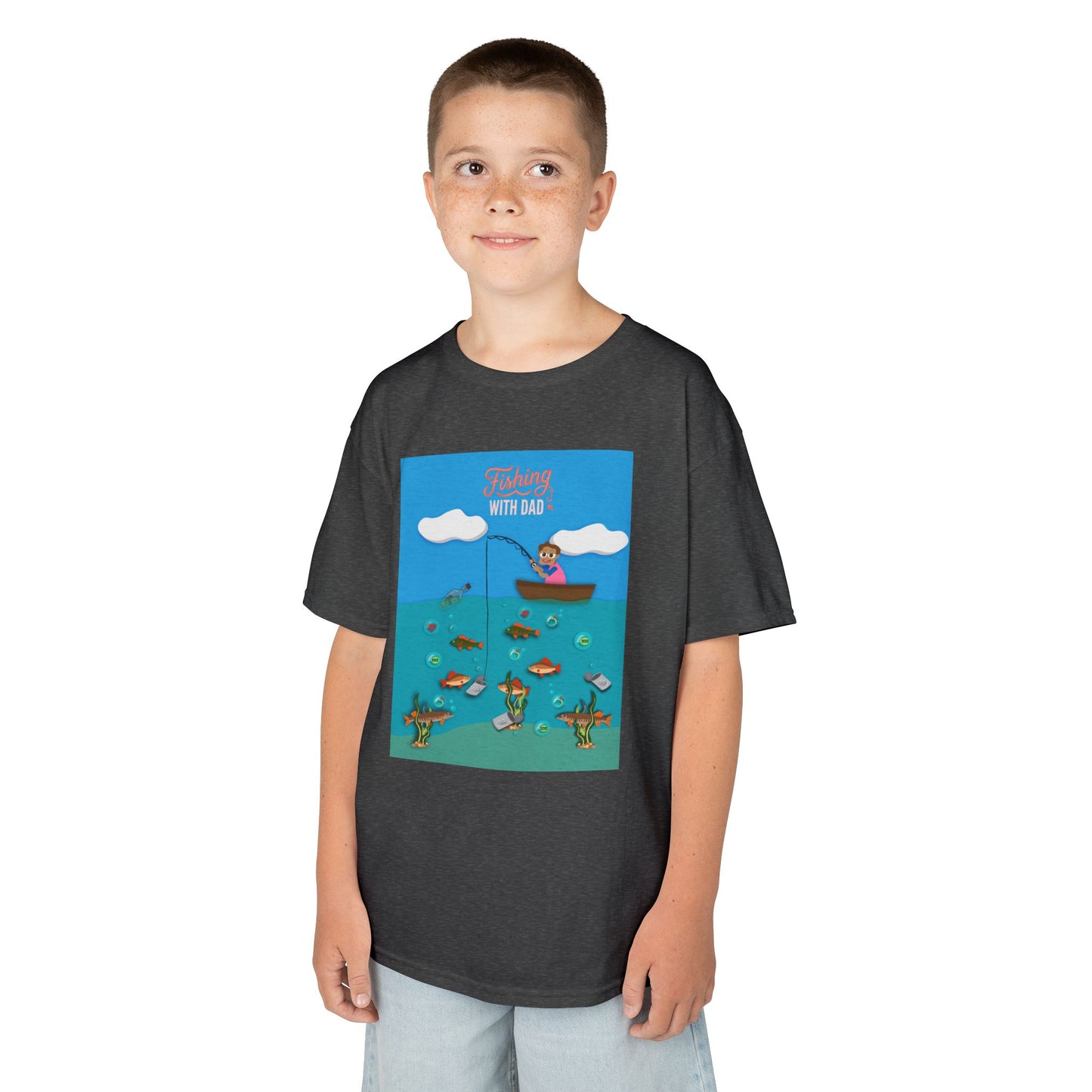 Kids Unisex "Fishing with Dad" Tee