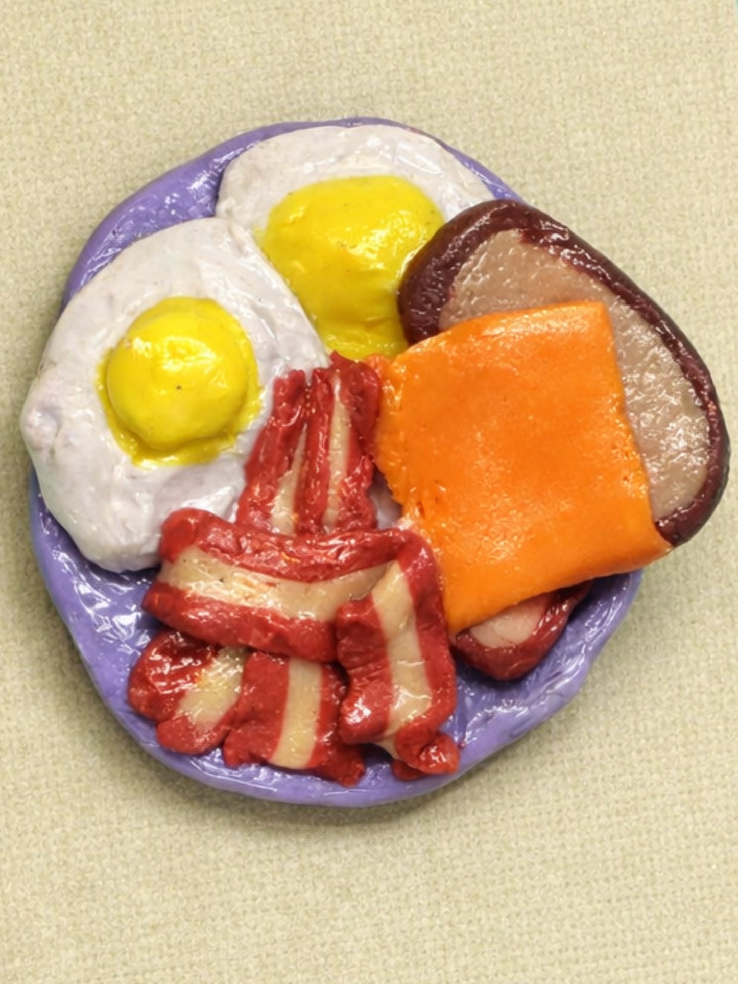 North American Breakfast Brooch — Handcrafted Polymer Clay